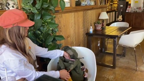 GOOTIUM Canvas Backpack for Women Vintage Style Zipper Bag Men's Casual Daypack Cloth Outdoor Travel Rucksack, Olive