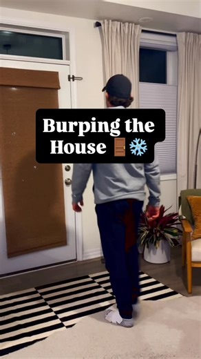 Oakville Handyman Mike & Jay on Instagram: "Burping the house means opening doors or windows wide for a short, intentional time to fully exchange indoor air with fresh outdoor air. This simple daily habit—common in Europe—is especially important during colder months when homes stay closed up. Why it matters: 🎯 Fresh air reduces indoor pollutants Cooking fumes, cleaning chemicals, excess moisture, and CO₂ build up indoors. A full air exchange clears them out fast. 🎯 Lower concentr