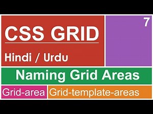 CSS Grid Area Naming Tutorial in Hindi / Urdu