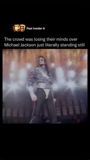 Past Insider on Instagram: "At the opening of his 1992 Dangerous World Tour, Michael Jackson executed what is now considered one of the most powerful displays of "stage presence" in history. After being catapulted onto the stage, he would stand completely motionless for nearly two full minutes. Clad in his iconic gold leotard and aviator sunglasses, he remained a statue as a sea of thousands of fans erupted into a frenzy. follow @PastInsider for more This intentional silence was a psychological