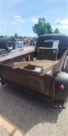 Crazy Custom Ford ratrod pick up! #hotwheels ##fordtrucks #carshow #ratrod taken from @Moore's Garage live at the Hot Wheels Legends Tour in Milwaukee June 2025