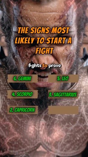282K views · 4.8K reactions | The Signs Most Likely to Start a Fight...