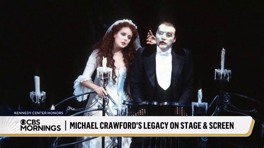 Michael Crawford was hand-picked by Andrew Lloyd Webber to originate the role of The Phantom in the iconic musical “The Phantom of the Opera” — and decades later, he told Anthony Mason that he still thinks of that character “like an old friend.” Crawford shared more about his career across stage and screen, and what it meant to him to become a Kennedy Center honoree: “It’s quite mind-blowing.” | CBS Mornings