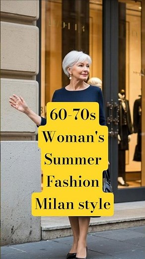 60-70 Year Old Women’s Summer Fashion Milan Elegance Timeless Style Inspiration #MilanStyle