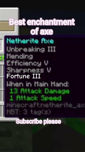 best enchantment of axe #minecraft #inminecraft #best #enchantment #of #axe #fonk #phonk