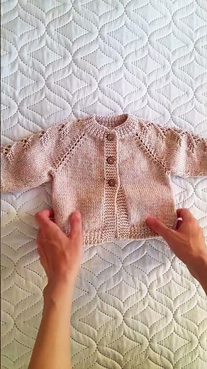Baby Cardigan Knitting Pattern | Preview | Vitalina