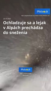 Óóóóóó. Za studeným frontom sa výrazne ochladzuje a v Alpách už poriadne sneží. Bude aj v Tatrách | www.iMeteo.sk