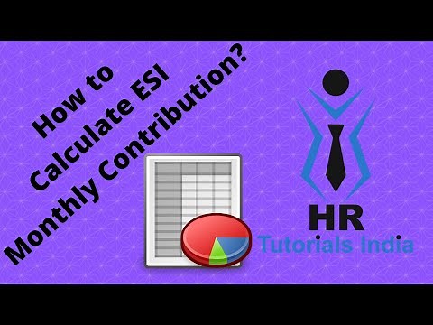 How To Calculate ESI Monthly Contribution? || ESI Monthly Contribution || HR Tutorials India || ESI