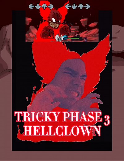Tricky Phase 3: HELLCLOWN 🤡😈 #fridaynightfunkin #madnesscombat #fnftrickyphase3 #trickytheclown #fnf