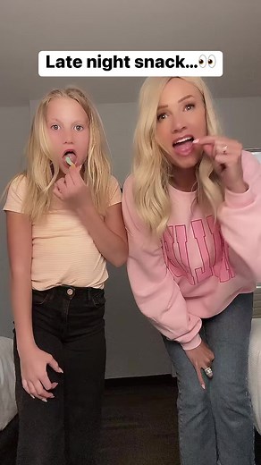 Late night snack… Dont mind the 🐶 #reels #notenoughnelsons #fun #siblings #dance #momanddaughter | Not Enough Nelsons