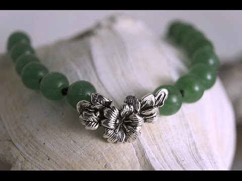 How to knot jade/pearl beads- adjustable sliding necklace