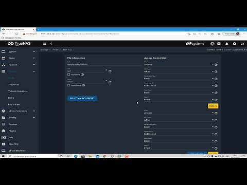 TrueNAS/FreeNAS Permisos para compartir carpetas y configuraciones de ACL.