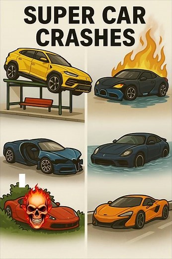 CRAZY Super car crash