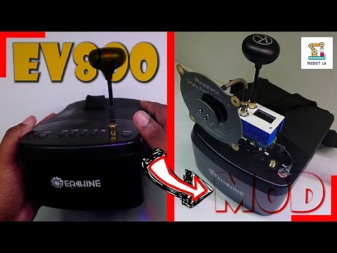 Eachine EV800 | Eachine PRO58 RX Diversity FPV Receiver | 4 Wire Mod Install PRO58 Module EV800