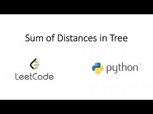 Leetcode - Sum of Distances in Tree (Python)