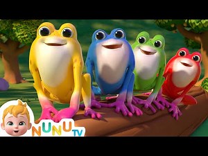 Five Little Speckled Frogs + More Nursery Rhymes & Kids Songs | Learn Numbers & Colors | NuNu Tv