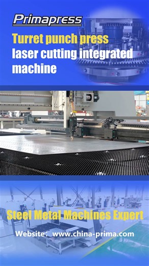 CNC fiber laser cutting machine combined cnc turret punch punching machine