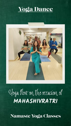 1.2 MILLION VIEWS! A vibe that never fades 🔱 This is officially our most loved Yoga Dance, and we couldn't resist sharing it again as we get closer to Mahashivratri. It’s more than just movement; it’s about channelling that cosmic energy to sharpen your focus and elevate your soul. Try this and feel the divine energy of Lord Shiva for yourself ✨ (Namaste Yoga Classes, Yoga Dance, Mahashivratri 2026, Shivratri Celebration, Divine Energy, Mahadev, 1 Million Views, Yoga Dance, Shivratri Special) |