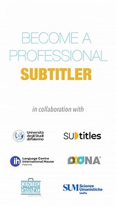 Ready to master the art of subtitling? 🎬 This 50-hour course will equip you with subtitling skills for film, ads using industry-standard subtitling tools. 📅 Starts: February 26, 2025 🕒 50 hours: Hands-on online tutorials 💻 Learn with OOONA, the industry’s top subtitling software! Perfect for aspiring media professionals! 🌍 👉 Requirements: B2 English C1 Italian 💸 Fee: €425 (Register by Feb 10, 2025!) Start your journey into media localization now! https://ihpalermo.it/subtitler #languagece