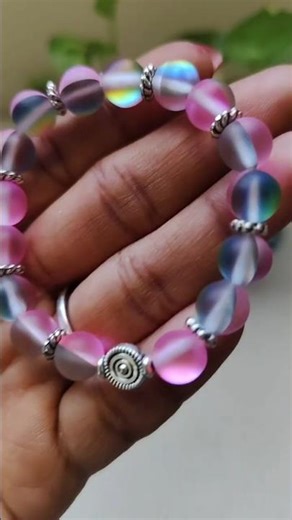 Boho Chic Bracelet DIY | Rainbow Matte Beads tutorial #shorts