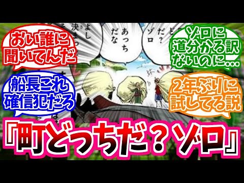 【ワンピース】『ルフィってゾロの方向音痴いじって楽しんでる節あるよね』これに対する読者の反応【麦わらの一味】