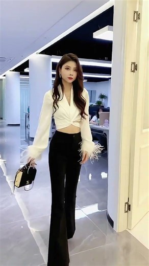 women Knitted Sweater, Autumn and Winter Color Block Long Sleeve Tassel #trending #shorts #outfit