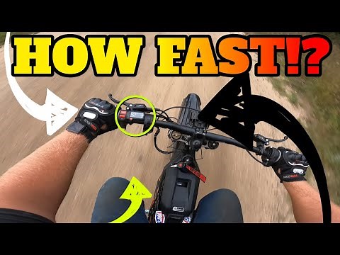 Sur Ron X Unlocked Top Speed Test! (6' 250lbs)