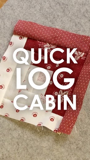 58K views · 778 reactions | Join Jeanette as she shows us 5 different layouts using the Log Cabin block. So simple, and so affective - we love the bright red and white contrast! | The Sewing Studio UK | Facebook