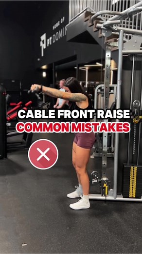 ❌ stop wasting your time doing cable front raises with your hands pronated When performing a cable front raise, the attachment should be slightly higher than the bottom or ground to ensure that the exercise effectively targets the deltoids throughout the entire range of motion. Positioning of the Cable Attachment \t1.\tConstant Tension: Starting with the cable attachment slightly higher ensures that there is constant tension on the deltoids from the beginning of the movement. If the cable starts