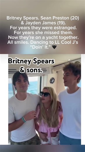 Britney Spears Reunites With Both Sons On A Yacht And She Looks So Happy 🖤🛥️