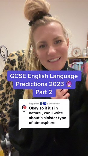 Replying to @🪬🧿 If you want to learn how to be prepared for your GCSE English language paper 1 creative writing in June 2023 then go ahead and listen to part 2. Here I explain why practicing specific types of writing is important r and how you can apply them to any creative writing question the GCSE exam boards throw at you! #sarahteachesenglish #gcseenglishlanguage #gcseexaminer #year11 #aqaenglishgcse #revision #school