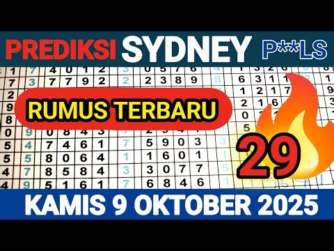 PREDIKSI SYDNEY POOLS KAMIS 9 OKTOBER 2025 / TARIKAN PAITO SYDNEY / RUMUS KEPALA EKOR