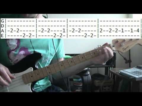 Fats Domino Blueberry Hill Bass Guitar Lesson with TAB Tutorial