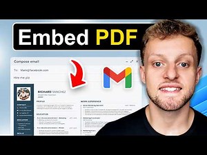 How To Embed PDF in Gmail Body (Not Attachment)