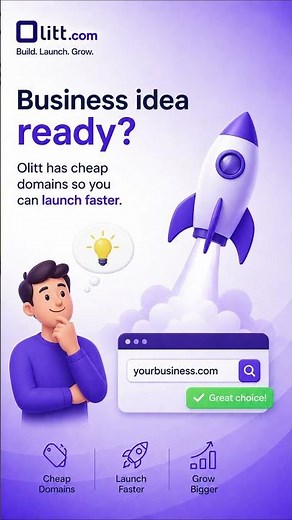 Buy the cheapest domain names with Olitt today