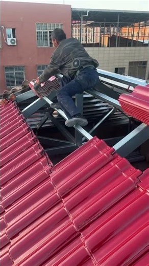 Roof waterproof tile gluing process