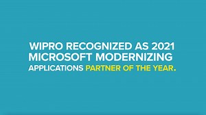 We are pleased to announce that Microsoft has awarded Wipro with the 2021 Microsoft Partner of the Year Award in the Modernizing Applications category. This is the second year in a row that Wipro has received this prestigious award. Thank you, Microsoft! Read more: https://bit.ly/3rv2aKf #WiproPartner #MicrosoftPartner | Wipro
