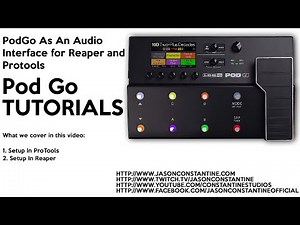PodGo Live!! - How To Set Up PodGo As An Audio Interface.