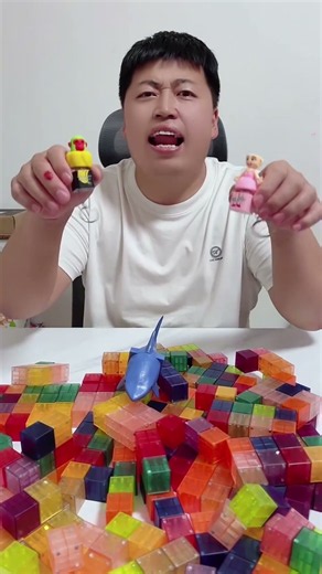 He Built a Castle With NO DOORS! 😂🏰🚪 Magnetic Blocks Challenge! #funny #gift #comedy #viral