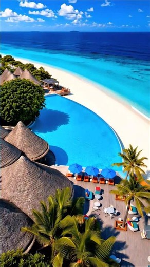 Experience high luxury in the maldives at Dusit Thani Maldives 7 stars resort, infinity pool & villa