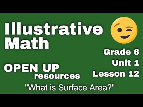 😉 6th Grade, Unit 1, Lesson 12 "What is Surface Area?" | Illustrative Math