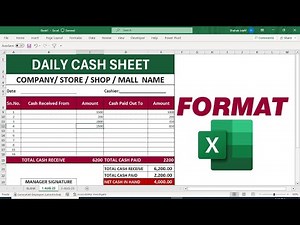daily cash report format in excel free