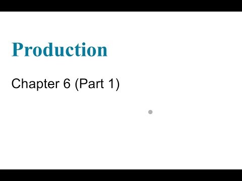 Production (Part 1)