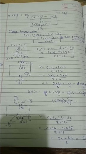 Common potential in capacitor
