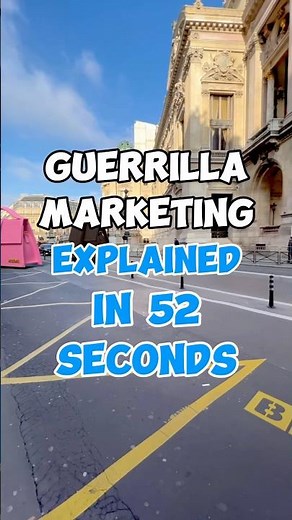 What actually is guerrilla marketing, here we explained it in detail in 52 seconds