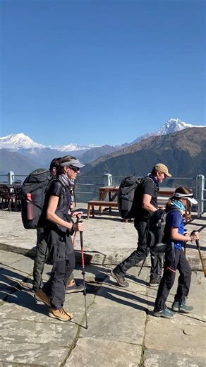 A beautiful morning on 16 October 2025! 🌄 Our hiking team from United Kingdom 🇬🇧 completed an amazing 4-day Poon Hill trek with Nepal Everest Himalaya Hiking Pvt. Ltd. 🏔️ The trek was led by our experienced guide Khirlal Moktan and supported by porter Pradip Rai. The team enjoyed stunning views of the Himalayas — Dhaulagiri (8,167 m), Annapurna South (7,219 m), and many other snow-covered peaks shining in the morning sun. ❄️✨ A big thank you to our hiking team from United Kingdom for trustin