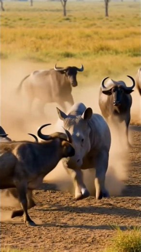 Brave Rhino & Hippo Save Baby Elephant from Crocodile | Emotional Jungle Rescue Story#ai #trending