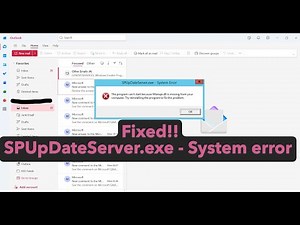 How to fix SPUpDateServer.exe System error in Windows 11
