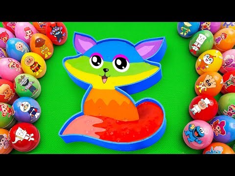 🦊 How to make Fox Slime Bathtub by mixing Paw Patrol Unicorn CLAY Satisfying ASMR 💦