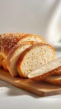 The EASIEST BREAD 🍞 in 5 MINUTES – no kneading, no yeast! #nokneadbread #bread #baking